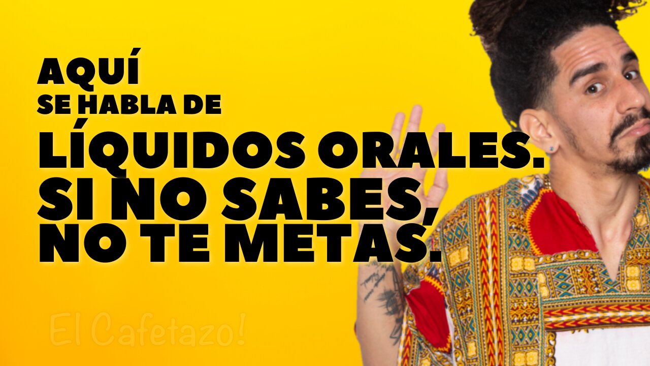 Aquí se habla de líquidos orales. Si no sabes, no te metas.