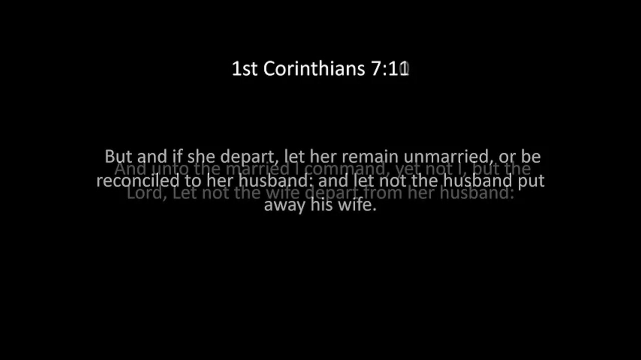 1st Corinthians Chapter 7