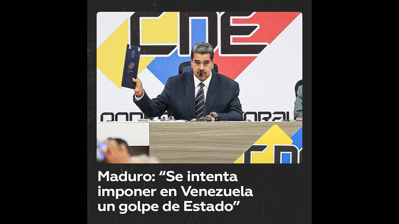 Maduro: "Se intenta imponer en Venezuela un golpe de Estado, una especie de Guaidó 2.0"