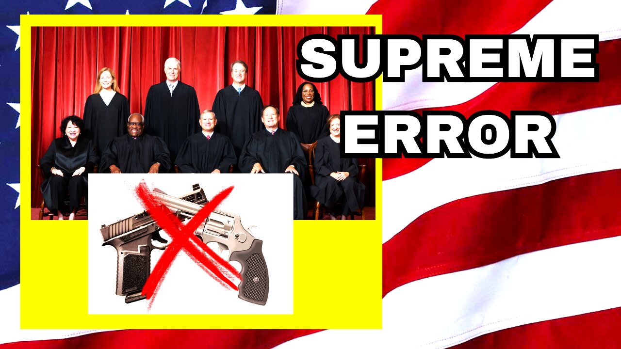 Supreme Court domestic violence gun ban is 100% wrong!