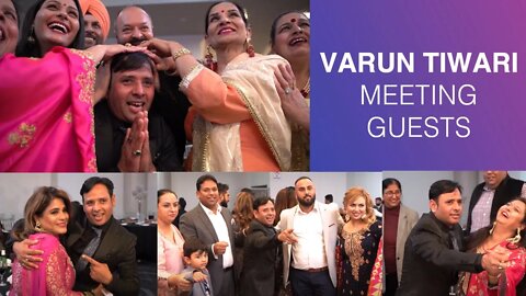 Varun Tiwari meeting his guests