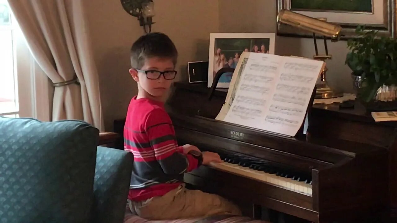 Happy Birthday piano by Giuliano 7 years old