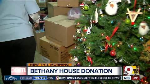 Mariemont High School student collects gifts for Bethany House this Christmas