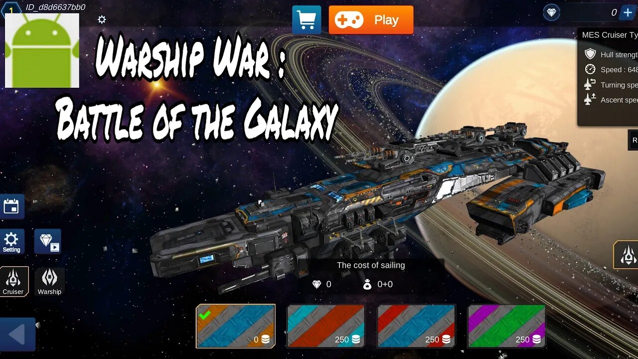 Warship War : Battle of the Galaxy - for Android