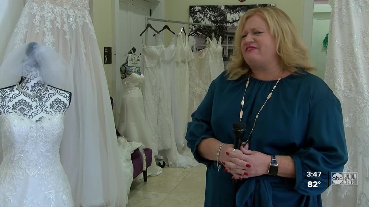 Riverview event hall giving away wedding dresses to health care workers