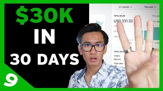 $30k in 30 Days - Ep9 - FIRST $300!!! Post Upsell Setup, Customer Service, Email Marketing Setup