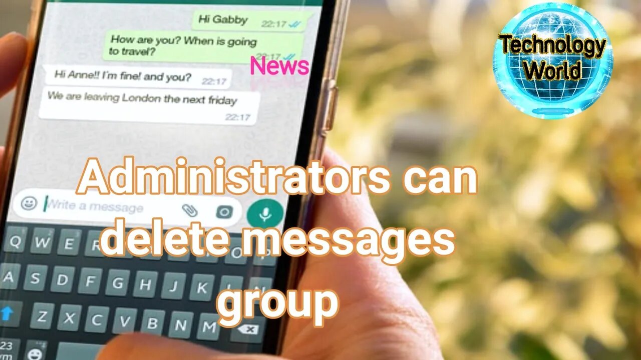 Admins can delete WhatsApp group messages.