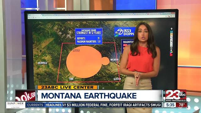 5.8 Earthquake rocks Montana