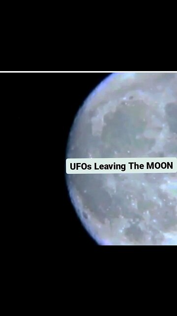 UFOs Leaving The MOON