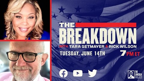 TUNE IN: TUESDAY at 7 PM ET: Tara and Rick go live on The Breakdown.