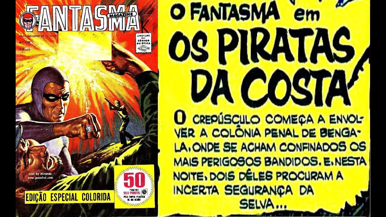 O FANTASMA 119 EM OS PIRATAS DA COSTA #museudogibi #gibi #quadrinhos #comics #historieta