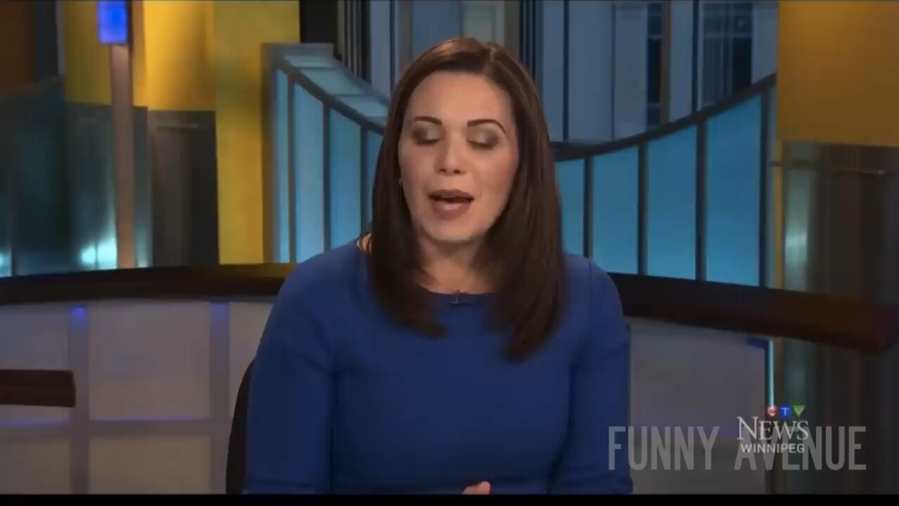 News Anchor can’t stop Laughing At Goat Man