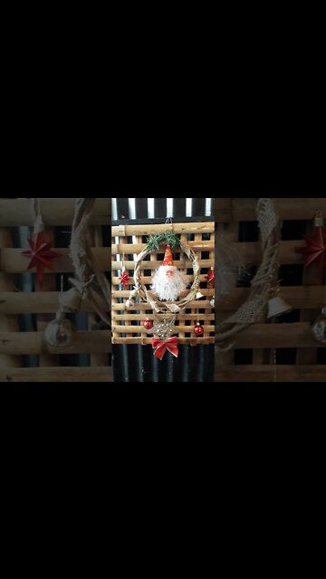 decoracao de natal de cipó #shorts