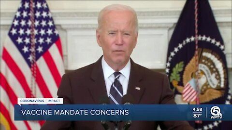 Questions surface about President Biden's vaccine mandate