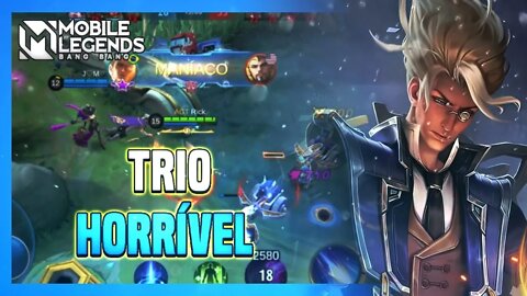 NUNCA VI UM TRIO TÃO PESADO QUANTO ESSE, INACREDETÁVEL | NATAN GAMEPLAY | Mobile Legends