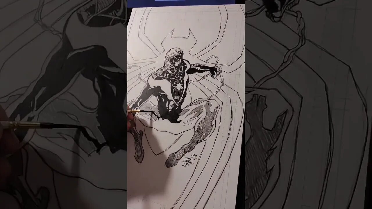 Inking Miles Morales clip!