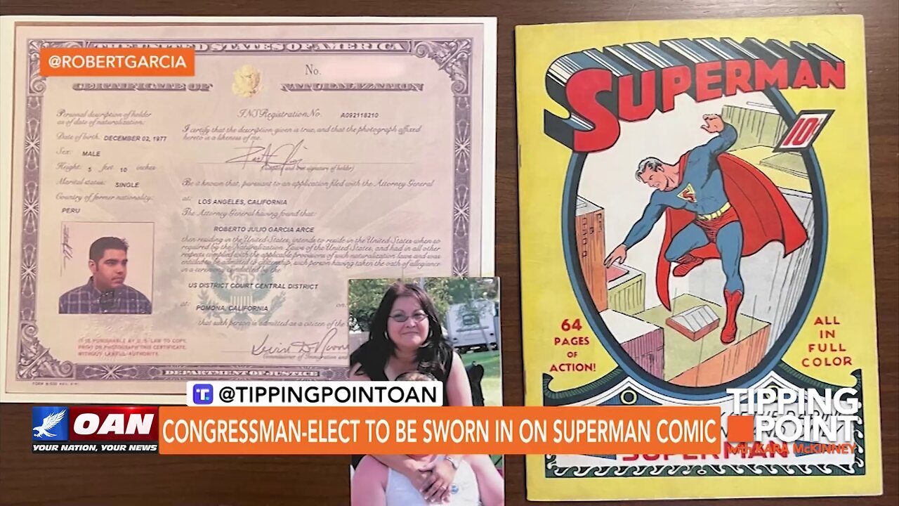 Tipping Point - Congressman-elect To Be Sworn in on Superman Comic