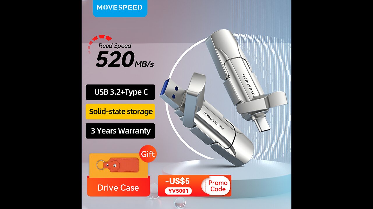 MOVESPEED USB 3.2 Solid State Pen Drive