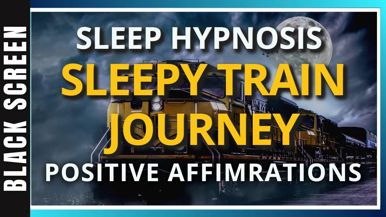 Sleepy Train Journey - Sleep Meditation (Black Screen)