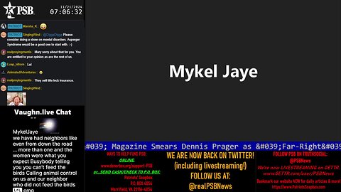 2024-11-21 07:00 EST - Patriots Soapbox AM: with MykelJaye