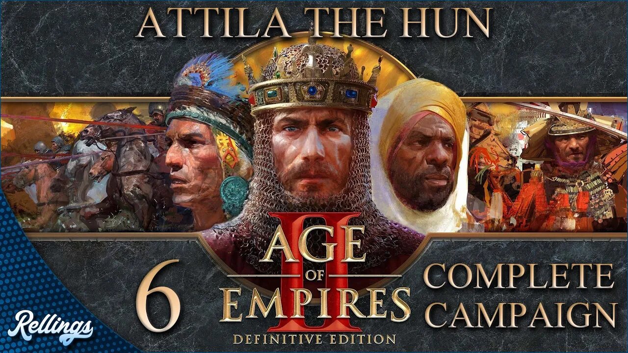 Age of Empires 2: Definitive Edition (PC) Attila the Hun | Full Campaign (No Commentary)