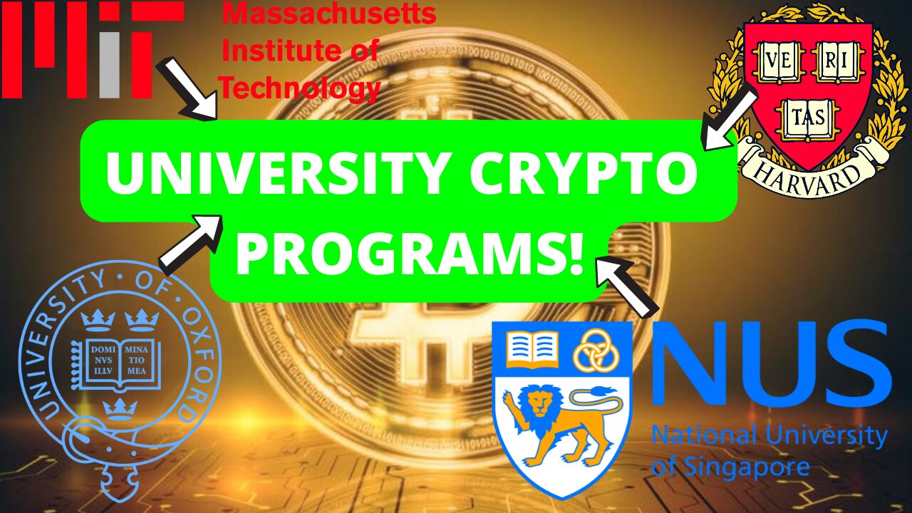 Cryptocurrency Has Been Incorporated To The Curriculum At Prestigious Universities And Colleges!