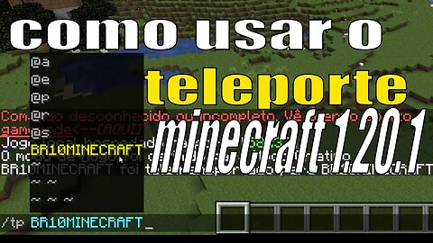 Como se teleportar minecraft 1.20.1