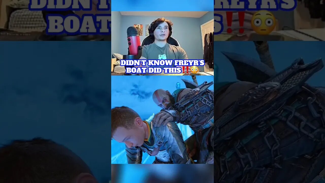 Freyr’s Boat Can WHAT⁉️😳 | #shorts #godofwarragnarok #gaming #reaction