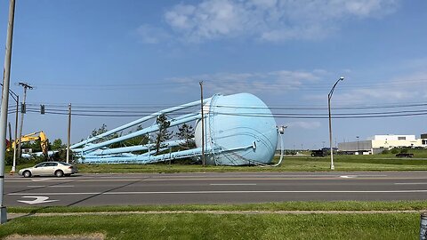 South (water) tower has fallen