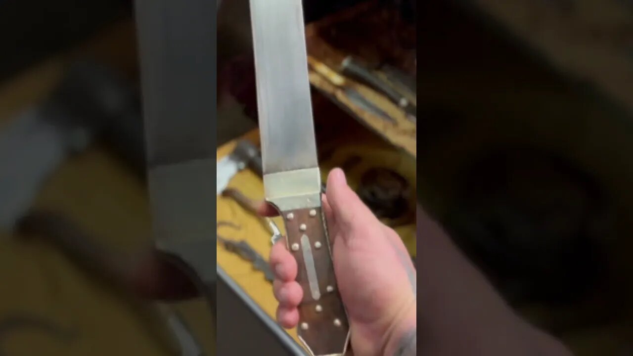 🔪 reproduction of the original bowie knife!!😮🗡️ #knife #knifemaker #blacksmith #bowieknife