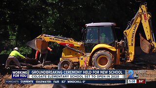 Groundbreaking held for new Colgate Elementary School building