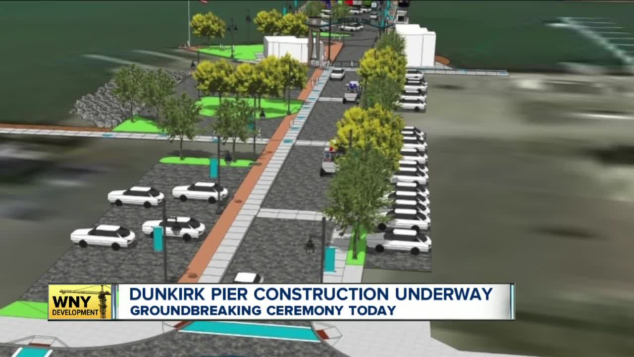 Dunkirk City Pier construction underway