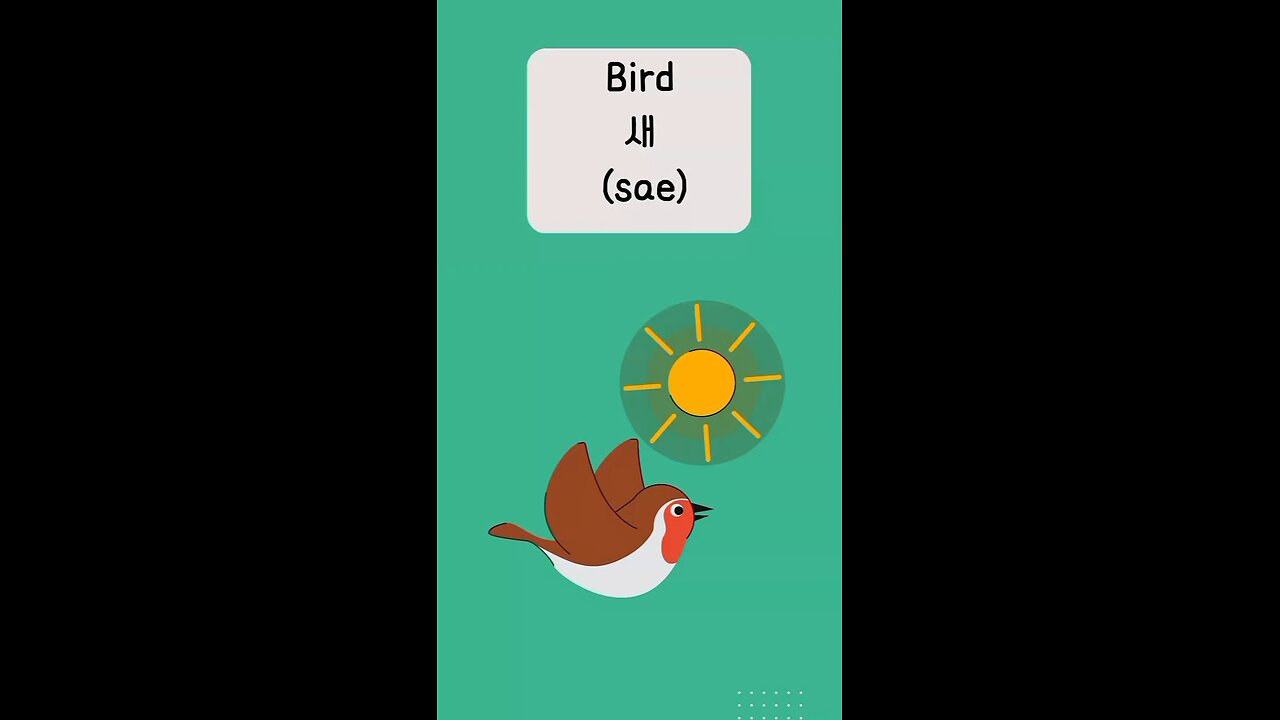 Birds (새) name in Korean..