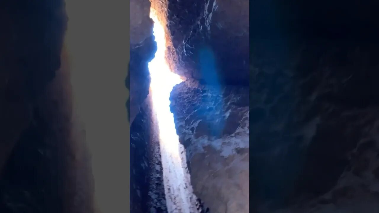 Going inside the slot canyon of Cathedral Gorge State Park #shorts