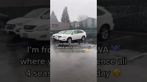 it snowed, rained, and then it was sunny Video By chrystalr1 #Shorts