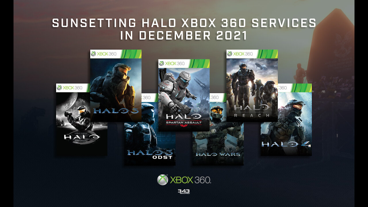 Halo Xbox 360 Services Shutting Down By December 2021!