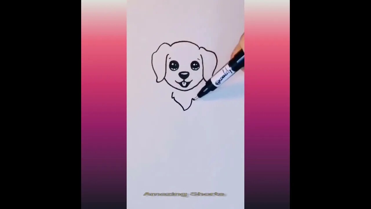 Amazing Drawing Work Puppy #shorts #short #drawing