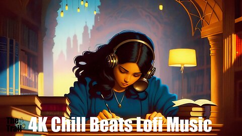 4K Chill Beats Lofi Music - Villa Harmonieux | (AI) Audio Reactive | Style Craig Mullins Realistic