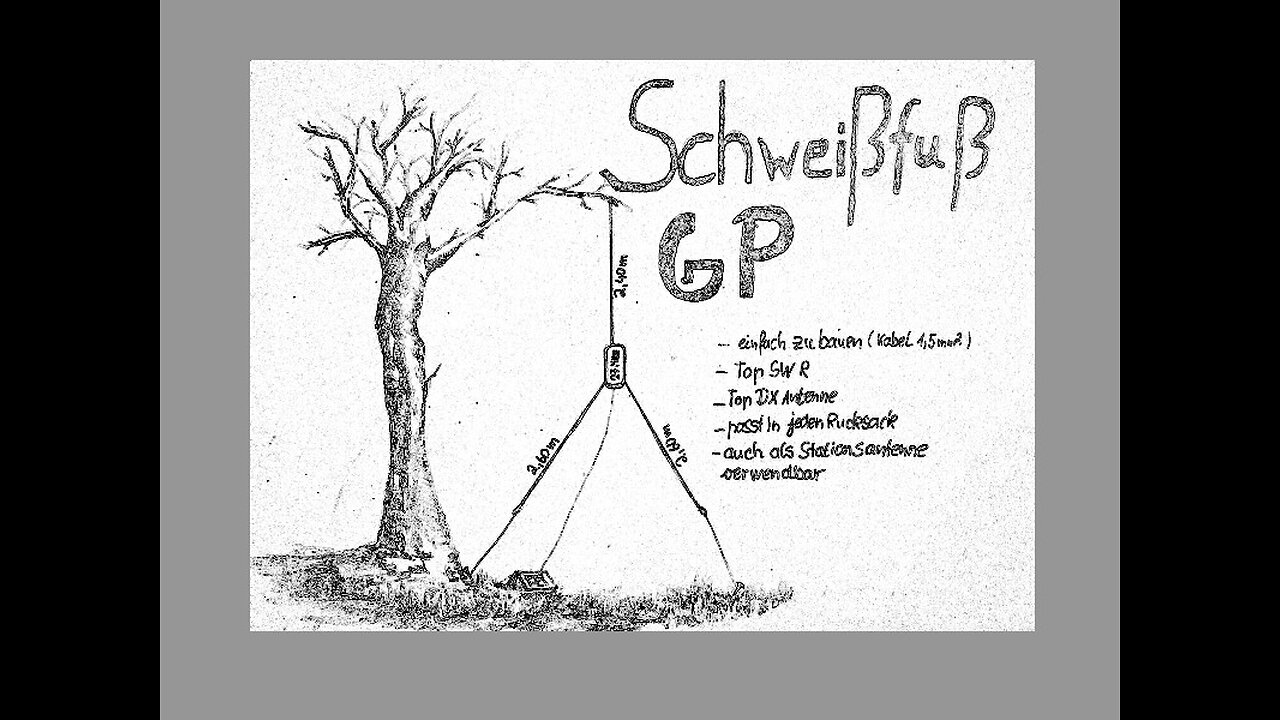 27Mhz Schweissfuß GP CB Funkantenne selber bauen