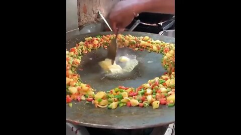 Arabic Street Food Rice! #UpFoodReview #ytshorts #shorts #Food #Streetfood