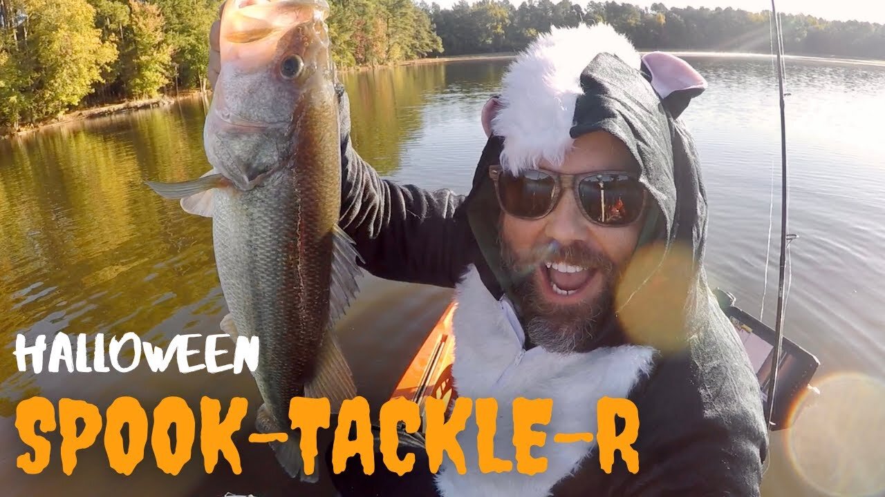 3rd Annual Halloween Spook-Tackle-R: Kayak Bass Fishing Using "Scary" Lures