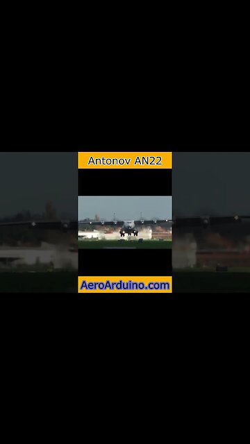 Colossal Ukrainian AN22 Aircraft #Landing #Aviation #Flying #AeroArduino