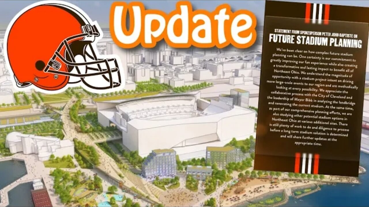 Browns *ADMIT* to wanting NEW Dome Stadium?