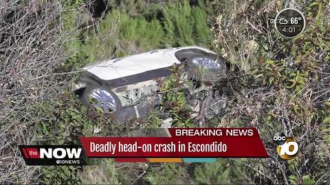 Deadly head-on crash in Escondido