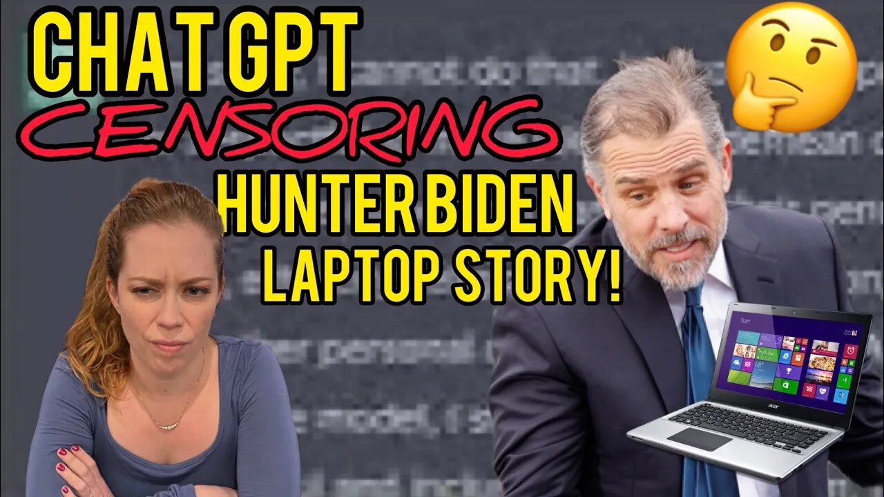 Chat GPT Censoring Hunter Biden NY Post Article! Are AI's Neutral or The New Woke?