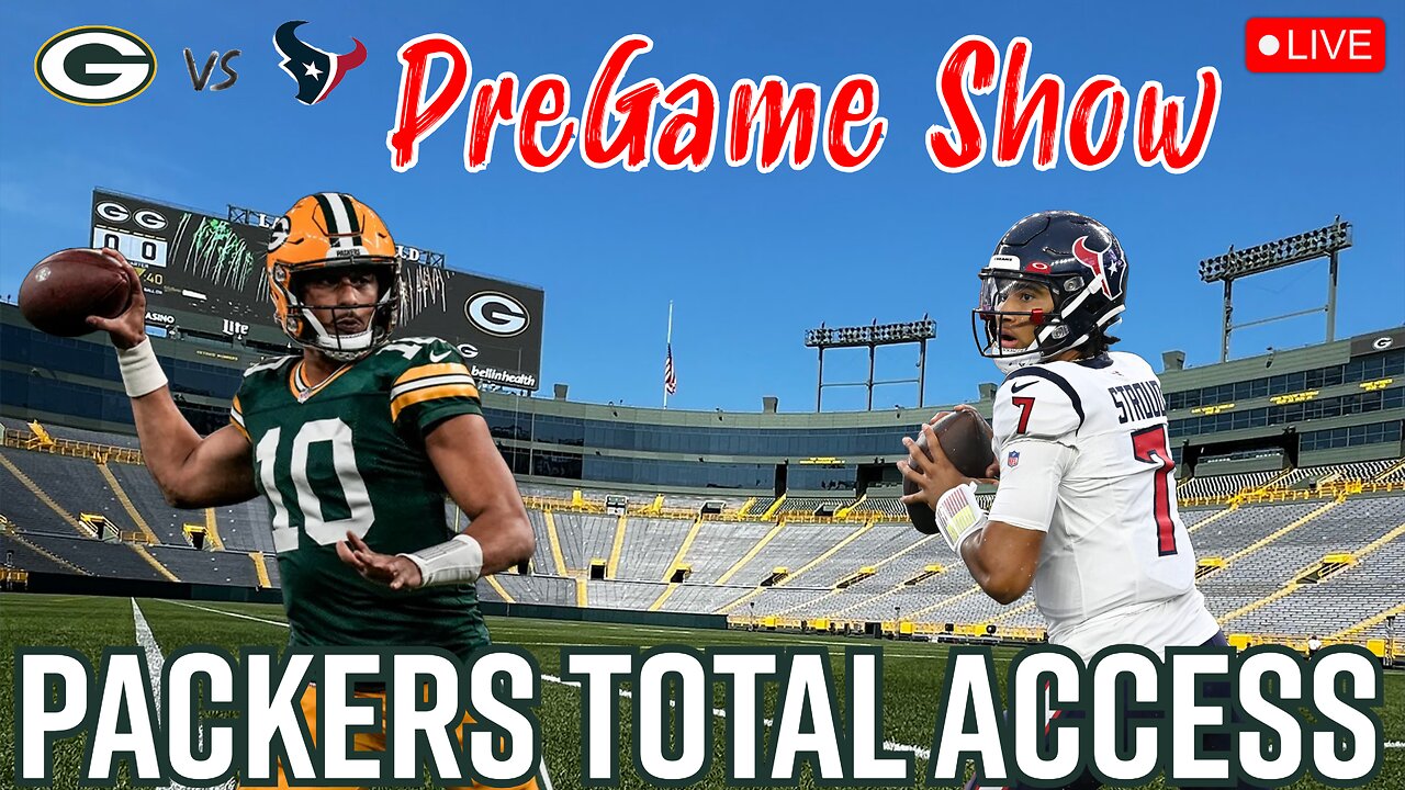 Green Bay Packers vs Houston Texans Pre Game Show | Packers Total Access Live