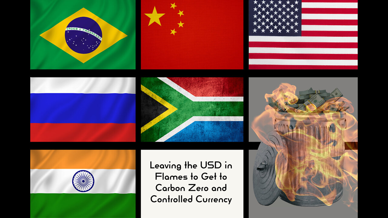 Leaving the USD in Flames to Get to Carbon Zero and Controlled Currency