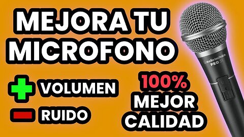 MEJORA LA CALIDAD DE TU MICRÓFONO UN 100%