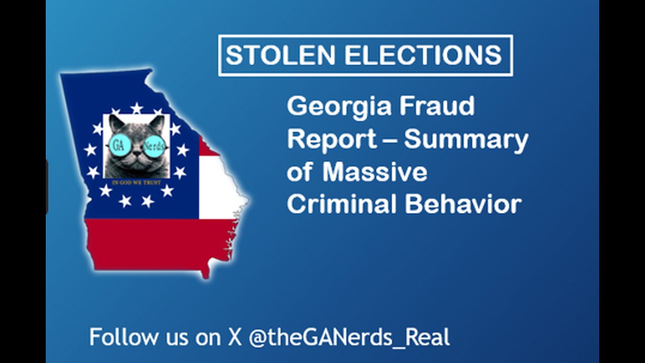 GA Fraud Report - Summary of Massive Criminal Behavior