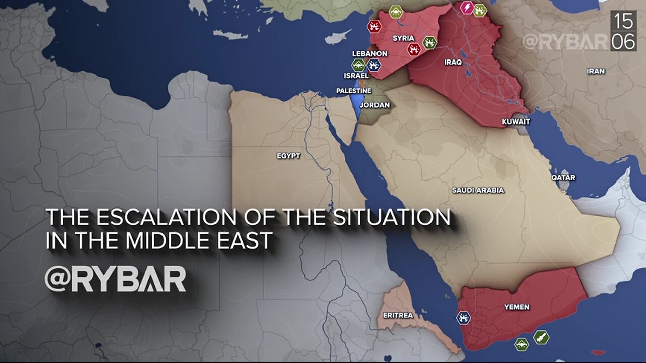 ►🚨▶ ⚡️⚡️🇮🇱⚔️🇵🇸 Rybar Review of the Middle East on June 14-20 2024